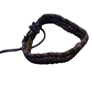 Dark Brown Braided Unisex Surfer/Boho Bracelet
